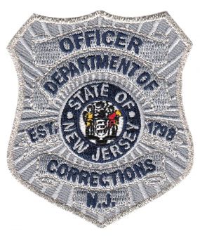 **NEW STYLE** New Jersey Dept of Corrections Officer Soft Badge Patch